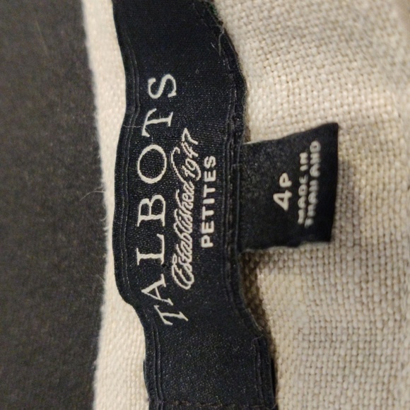 TALBOTS. Women's Cream Pants - Picture 4 of 10